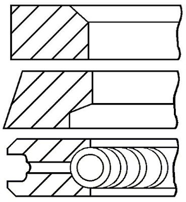 Set segmenti piston # Kia Spectra 2004 2005 2006 2007 # 08 445100 00 # GOETZE ENGINE