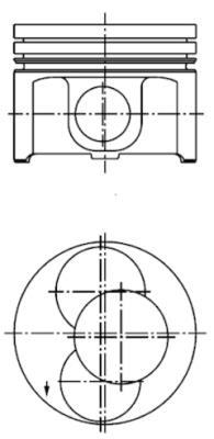 Set segmenti piston KOLBENSCHMIDT 800077410000