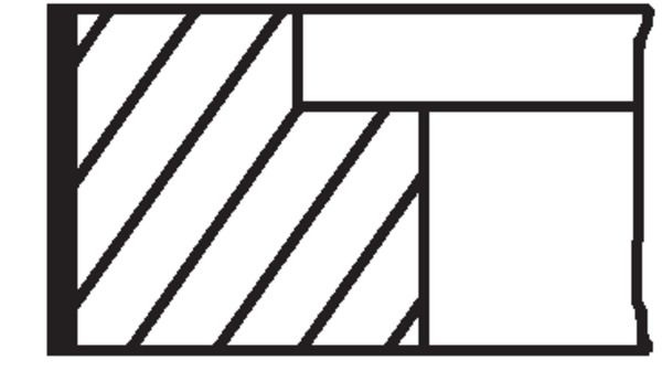 Set segmenti piston MAHLE 009 32 N0