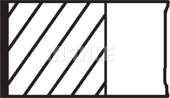 Set segmenti piston - MAHLE 02202N0