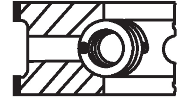Set segmenti piston MAHLE 02207N2 model 