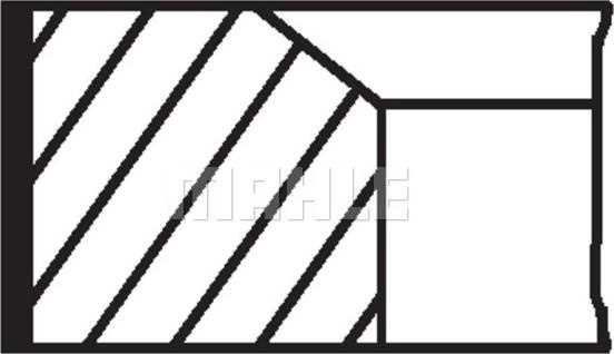 Set segmenti piston - MAHLE 02814N2