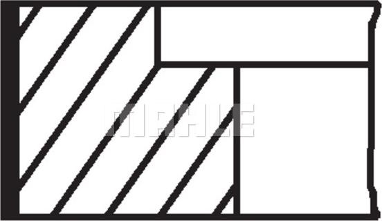Set segmenti piston - MAHLE 03475V0