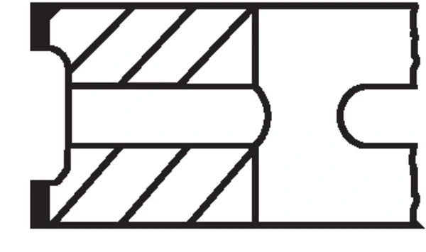 Set segmenti piston MAHLE 043 21 V0