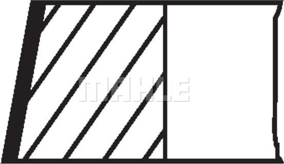 Set segmenti piston - MAHLE 081RS001050N0