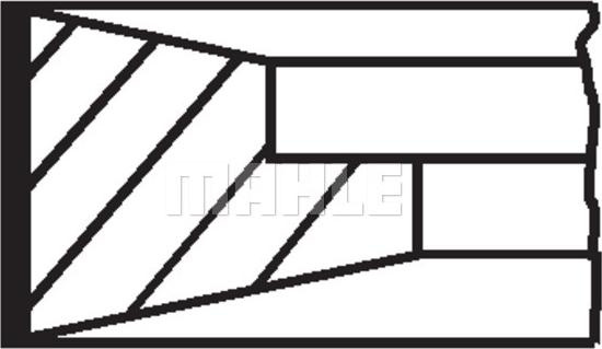 Set segmenti piston - MAHLE 099 RS 00127 0N0