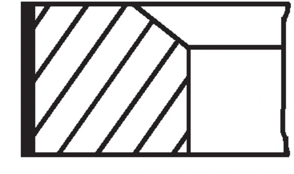 Set segmenti piston MAHLE CITROËN (DF-P