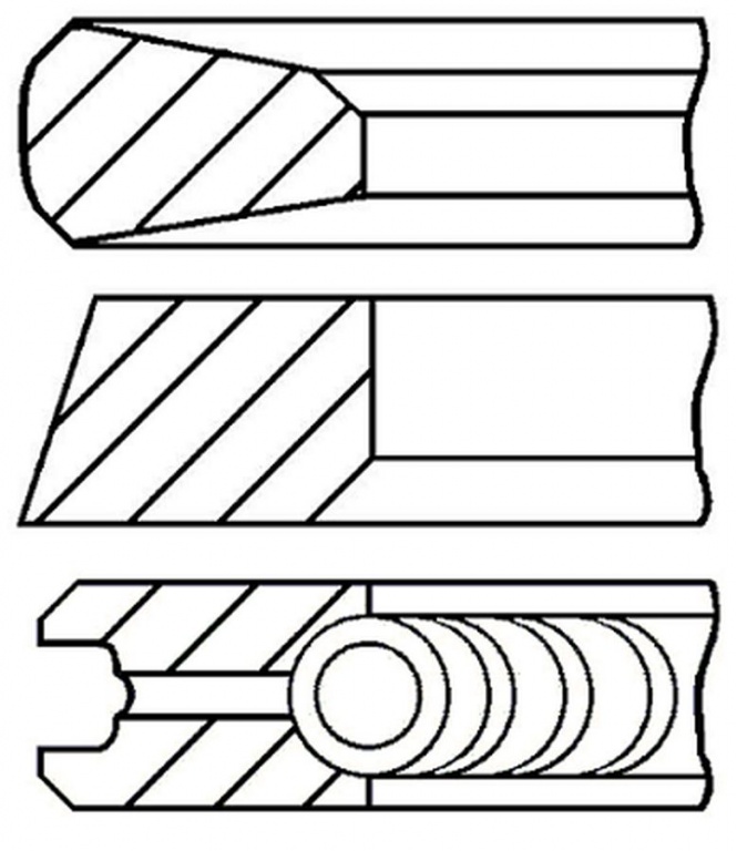Set segmenti piston MAN TGX GOETZE ENGINE 08441600