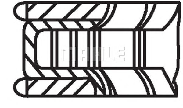 Set segmenti piston MERCEDES A CLASS W168 - Cod intern: W20165898 - LIVRARE DIN STOC in 24 ore!!!