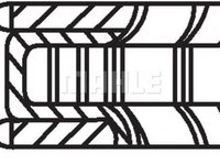 Set segmenti piston MERCEDES-BENZ CLK Cabriolet A208 MAHLE ORIGINAL 00106N0