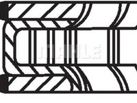 Set segmenti piston MERCEDES-BENZ CLK Cabriolet A208 MAHLE ORIGINAL 00114N1