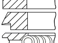 Set segmenti piston MERCEDES-BENZ E-CLASS combi S210 GOETZE ENGINE 0828750000