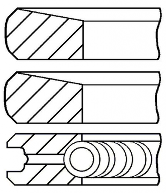 Set segmenti piston MITSUBISHI L 200 KB T KA T GOETZE ENGINE 0887340700