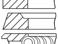 Set segmenti piston NISSAN ALMERA I N15 GOETZE ENGINE 0810680700