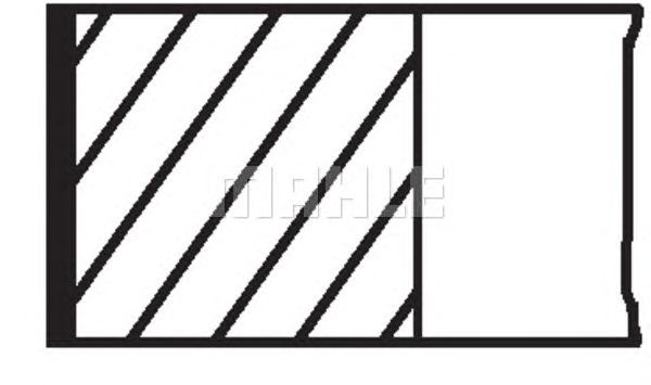 Set segmenti piston OPEL ASTRA G cupe (F07_) - Cod