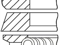 Set segmenti piston OPEL MOVANO caroserie F9 GOETZE ENGINE 0812740000