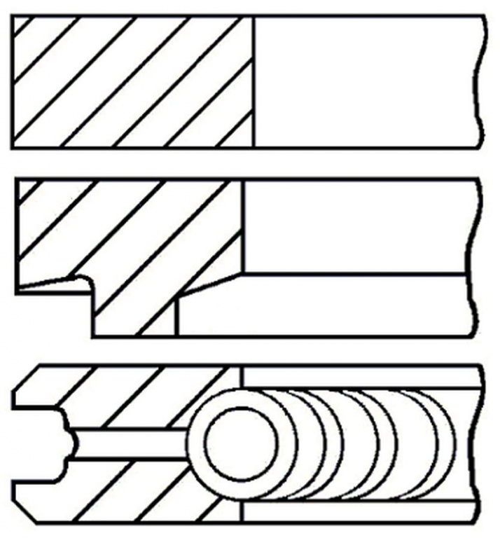 Set segmenti piston OPEL SIGNUM GOETZE ENGINE 0814610000