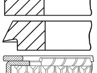 Set segmenti piston OPEL TIGRA 95 GOETZE ENGINE 0830711100