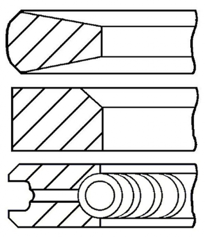 Set segmenti piston PEUGEOT J5 bus 290P GOETZE ENGINE 0815290000
