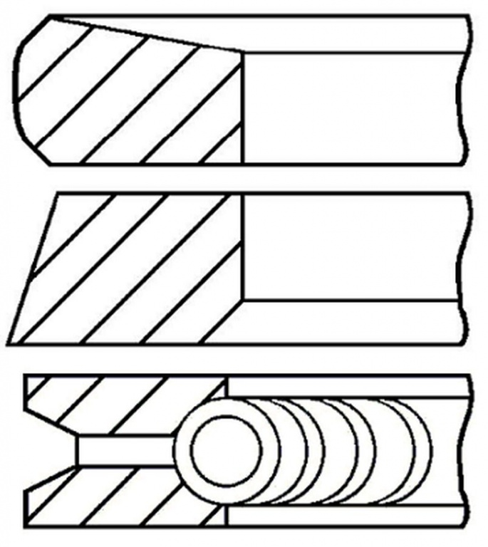 Set segmenti piston RENAULT MASTER II platou sasiu ED HD UD GOETZE ENGINE 0812740000