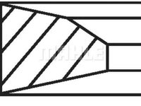 Set segmenti piston RENAULT TRUCKS Midlum MAHLE ORIGINAL 209 72 N0