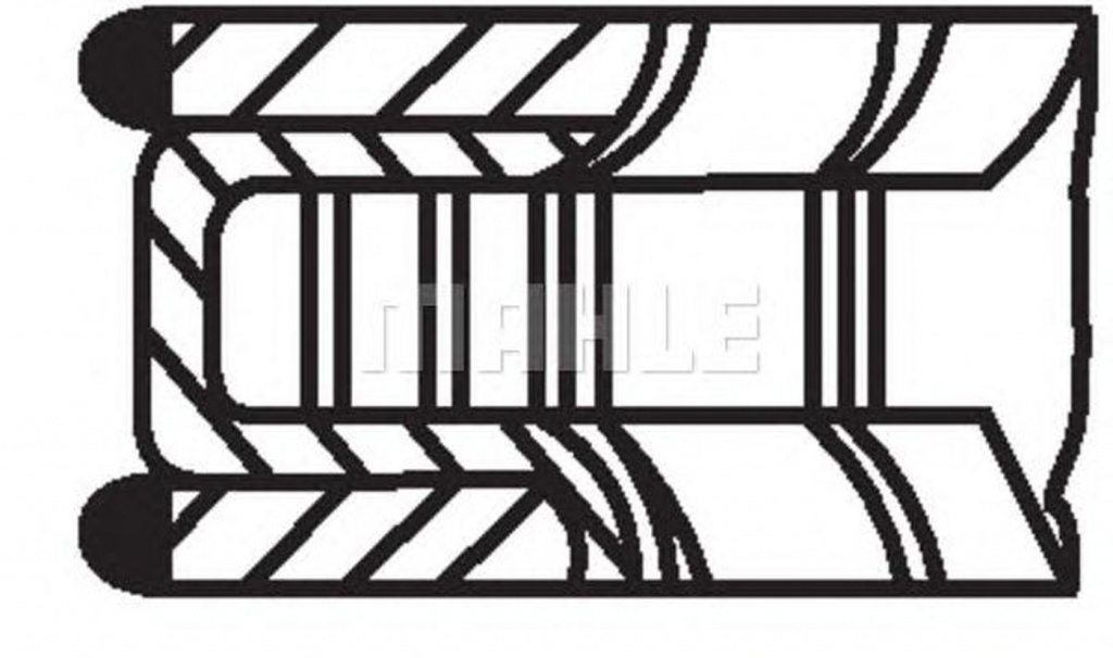 Set segmenti piston SKODA FABIA 6Y2 MAHLE ORIGINAL