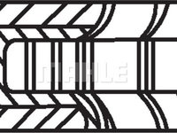 Set segmenti piston SKODA FABIA II Combi (545) MAHLE 028 22 N0