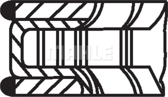 Set segmenti piston SKODA FELICIA I (6U1), Hatchba