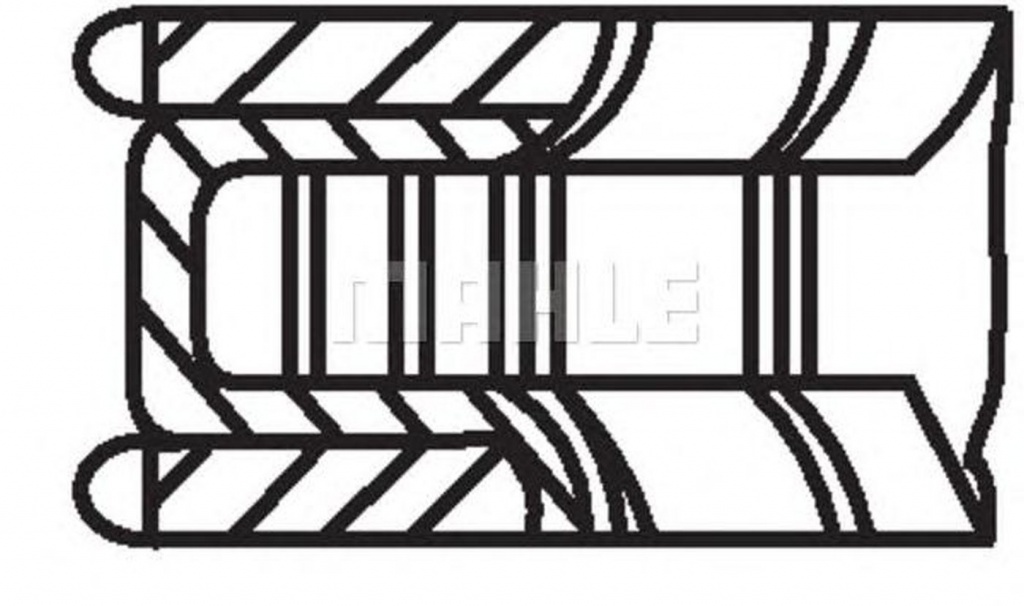 Set segmenti piston SSANGYONG KYRON MAHLE ORIGINAL 00106N0