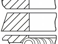 Set segmenti piston TOYOTA HILUX III pick-up KUN TGN LAN GGN GOETZE ENGINE 0842240700