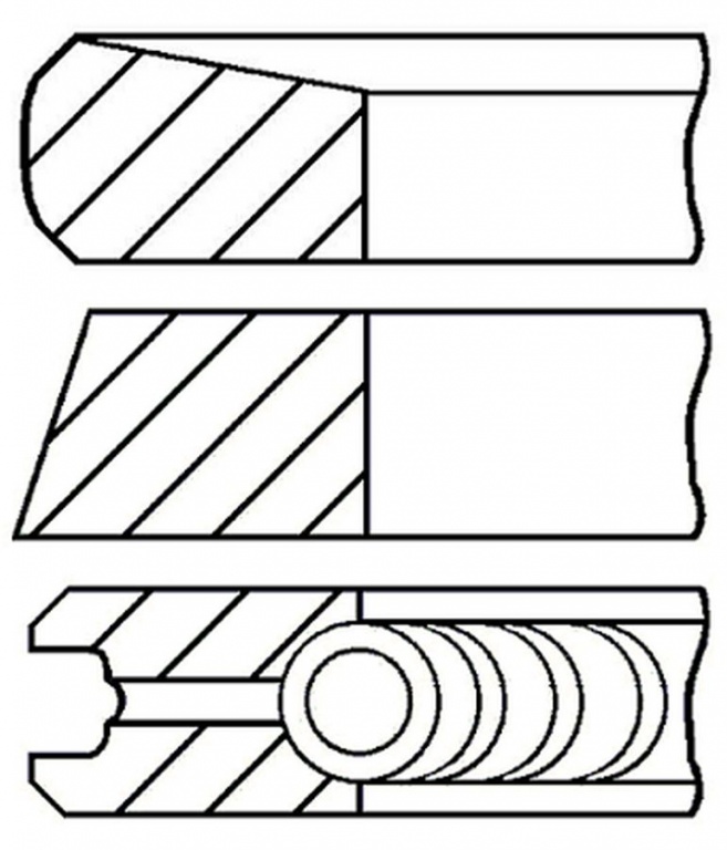 Set segmenti piston TOYOTA LAND CRUISER LJ12 KZJ12 TRJ12 KDJ12 GRJ12 GOETZE ENGINE 0842240000
