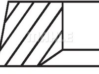 Set segmenti piston VOLKSWAGEN LT Mk II caroserie (2DA, 2DD, 2DH) - OEM - MAHLE ORIGINAL: 15110N0|151 10 N0 - W02340434 - LIVRARE DIN STOC in 24 ore!!!