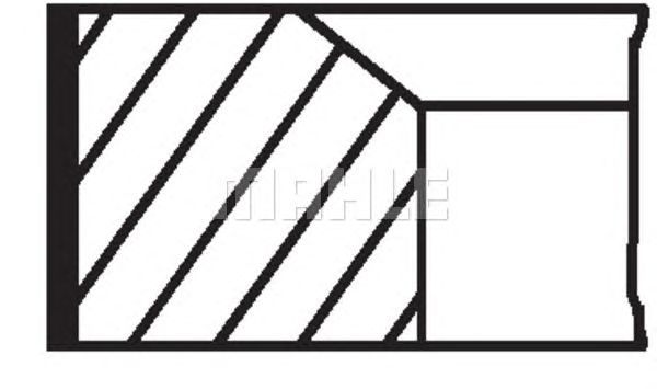 Set segmenti piston VOLKSWAGEN PASSAT Variant (3C5) - Cod intern: W20166032 - LIVRARE DIN STOC in 24 ore!!!