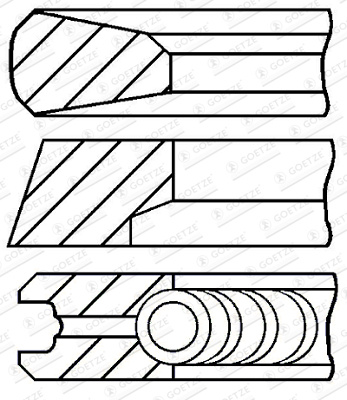 Set segmenti piston # Volvo A-series 2003 2004 2005 2006 2007 2008 2009 2010 2011 2012 2013 2014 2015 2016 2017 2018 2019 2020 2021 2022 2023 2024 2025 # 08 123200 00 # GOETZE ENGINE