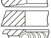 Set segmenti piston VOLVO F 16 GOETZE ENGINE 0850250000