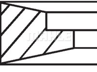 Set segmenti piston VOLVO FH 16 KOLBENSCHMIDT 800072910000