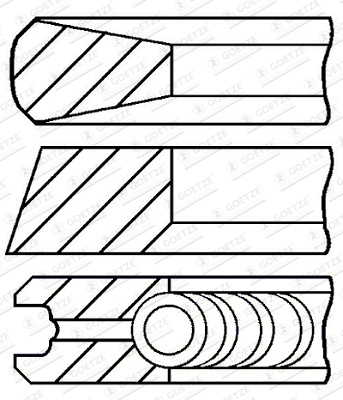 Set segmenti piston # Volvo S40 2004 2005 2006 200