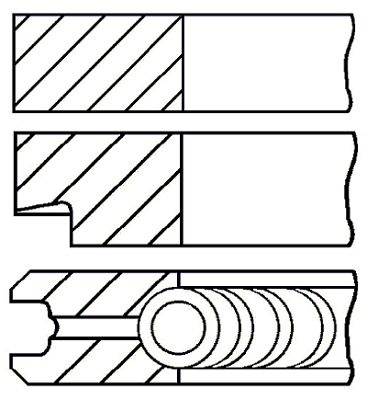 Set segmenti piston # Vw Bora 2000 2001 2002 2003 2004 2005 # 08 148300 00 # GOETZE ENGINE