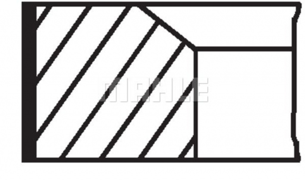 Set segmenti piston # Vw Multivan 2011 2012 2013 2014 2015 # 028 RS 10113 0N0 # MAHLE