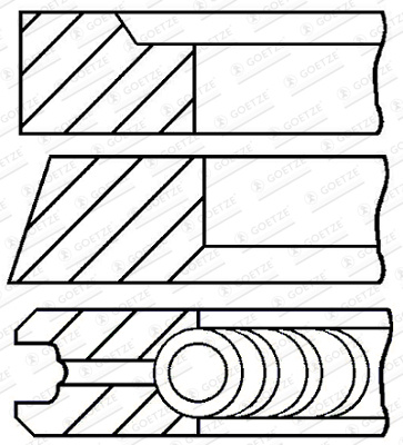 Set segmenti piston # Vw Phaeton 2002 2003 2004 20