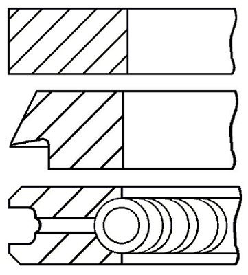 Set segmenti piston # Vw Touareg 2002 2003 2004 2005 2006 # 08 139600 00 # GOETZE ENGINE