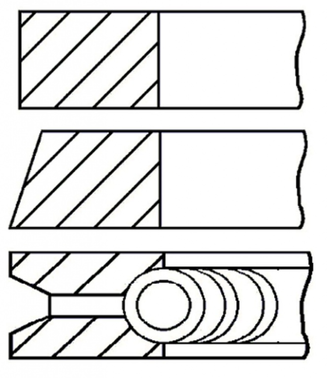 Set segmenti piston VW VENTO 1H2 GOETZE ENGINE 0810310000