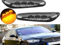 SET semnalizari LED pe aripa , fumurii BMW E82 E88 E60 E61 E90 E91 E92