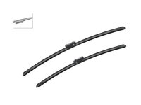 Set stergator parbriz BOSCH Aerotwin MERCEDES Clasa A (W169), 09.2004-2012, Clasa B (W245), 05.2005-2014, VANEO (W414), 02.2004-07.2005, 650+575 mm