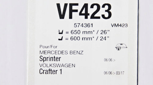 Set Stergator Parbriz Valeo Silencio Flat Blade Set Audi Q7 4L 2006-2016 VF423 574361