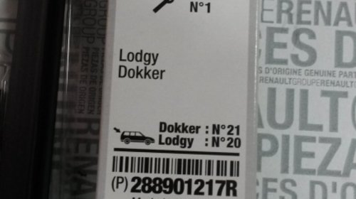 Set Stergatore plate Dacia Dokker Lodgy 550 + 400 Originale 288901217R