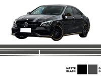 Set Stickere Gri Inchis compatibil cu MERCEDES CLA W117 C117 X117 (2013-2016) A-Class W176 (2012+) A45 Design STICKERMBHDG