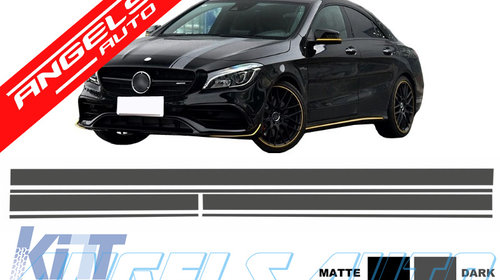 Set Stickere Gri Inchis Mercedes Benz CLA W117 C117 X117 (2013-2016) A Class W176 (2012+) A45 AMG Design