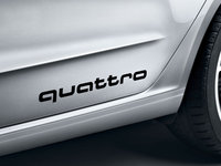 Set Stickere Quattro Oe Audi Brilliant Black Negru 4G0064317Y9B