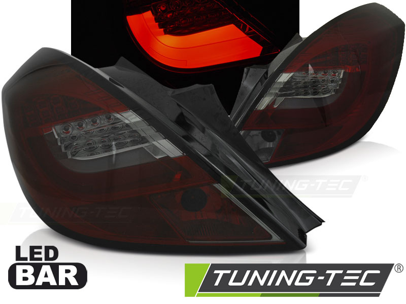 Set Stopuri OPEL CORSA D 3D 04.06-14 RED fumuriu Led BAR